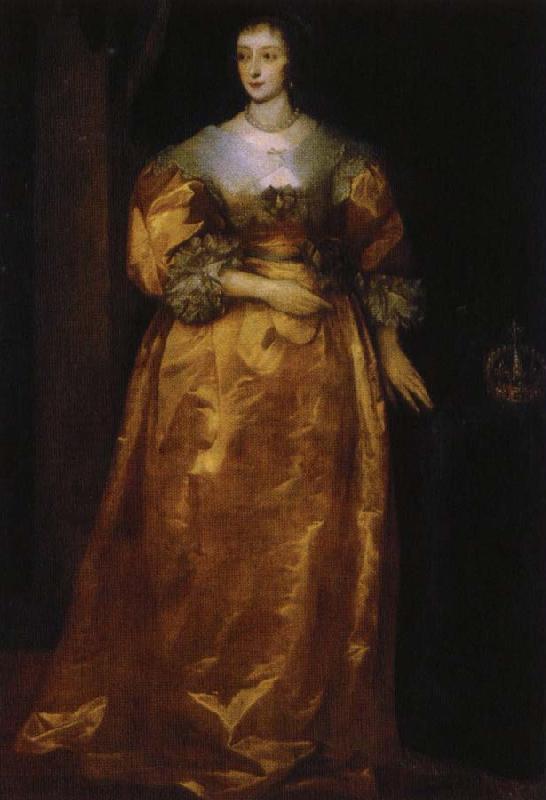 anthonis van dyck henrietta av frankrike, englands drottning France oil painting art